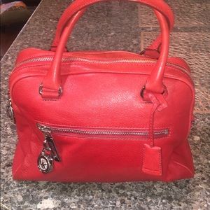 Red Leather Michael Kors Purse